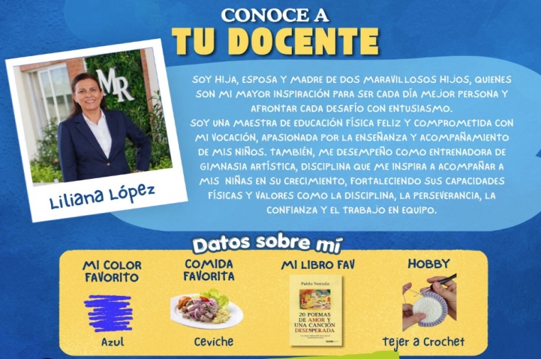 Conoce a tu docente - Liliana López