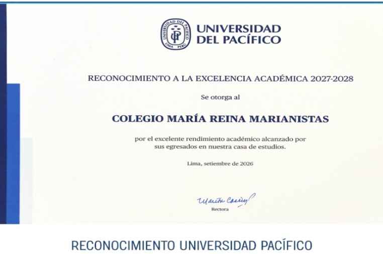 Reconocimiento de la Universidad del Pacífico