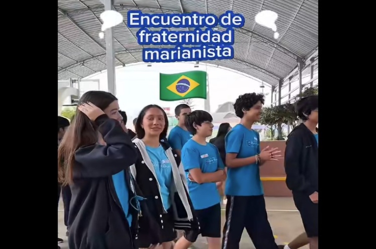 Maria Reina recibe a nuestros amigos del Colegio Chaminade Bauru