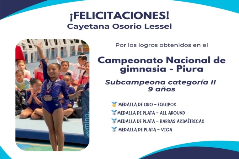 Felicitaciones Cayetana Osorio Lessel